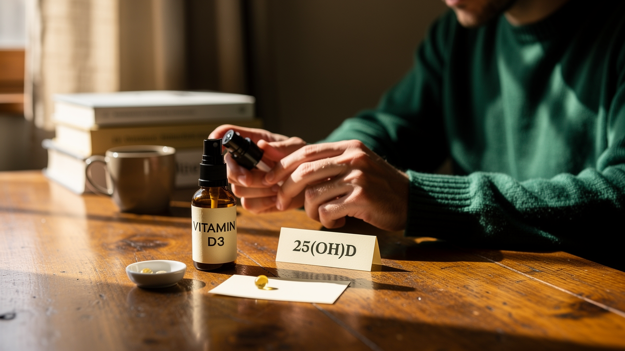 How does a spray deliver vitamin D in the body?